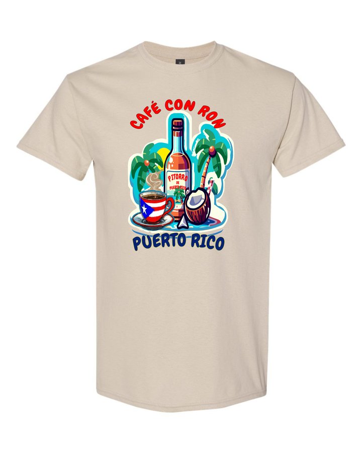 Camiseta Café con Ron