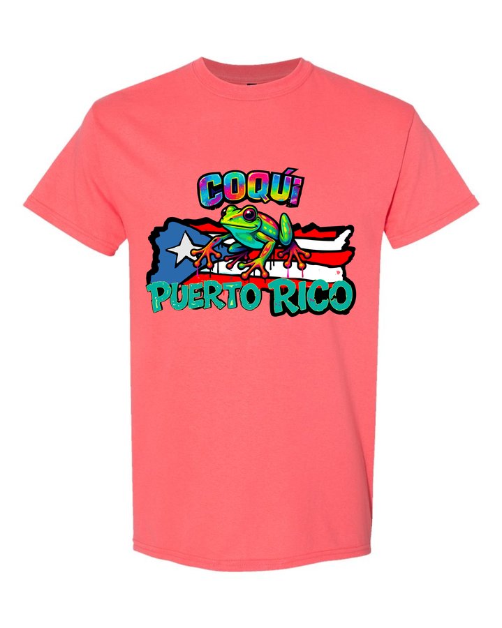 Camiseta Coquí Bandera Graffiti