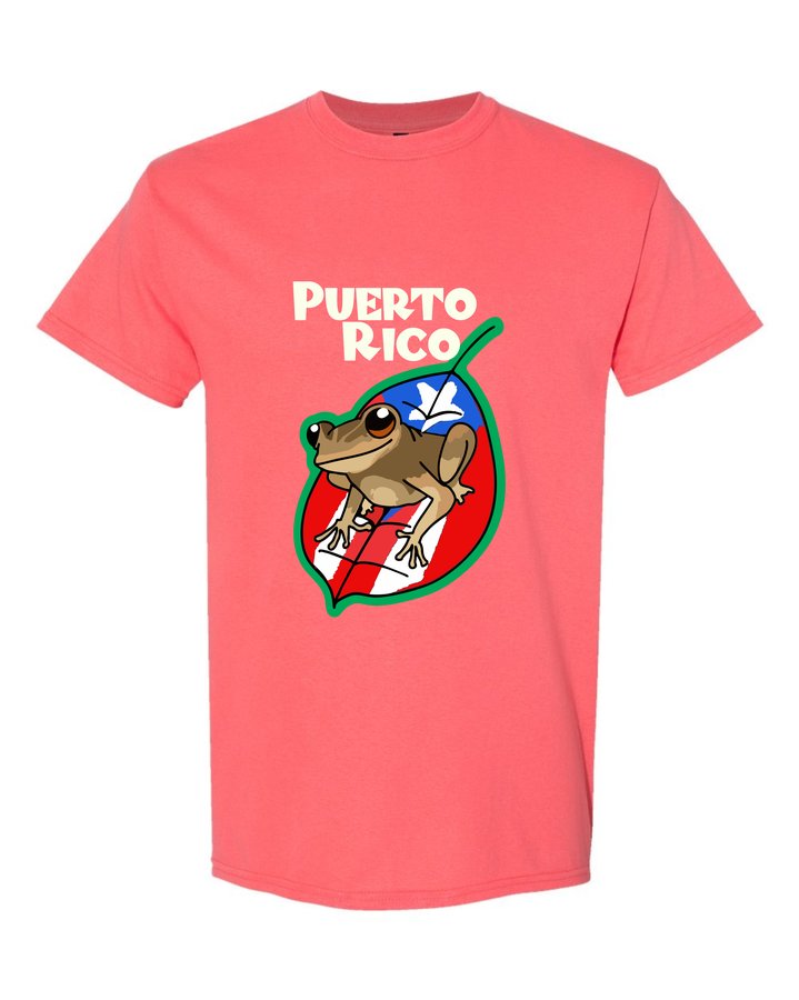 Camiseta Coquí en la Hoja Bandera