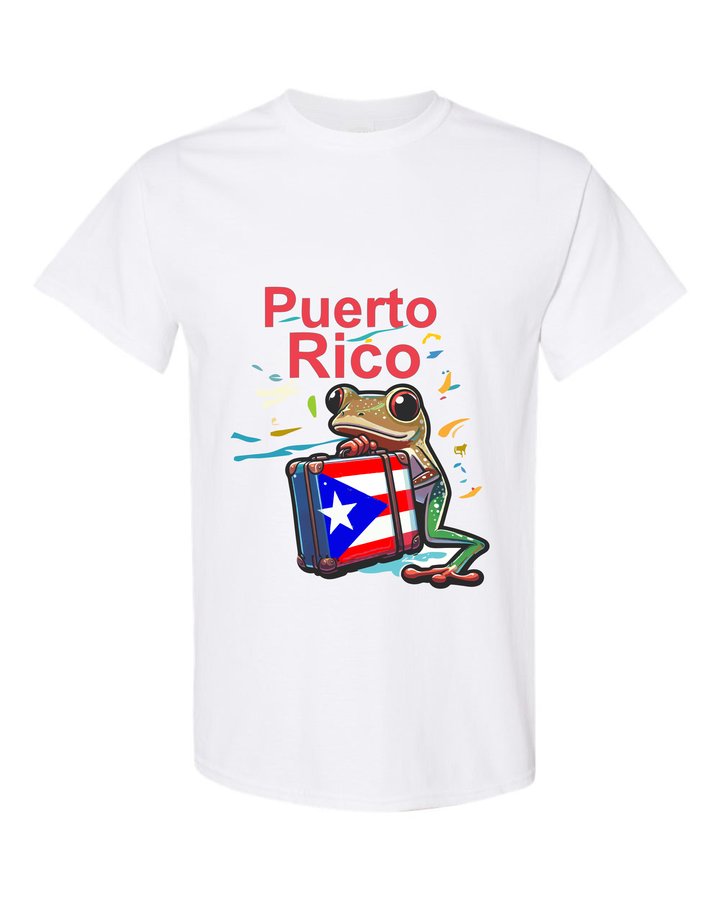 Camiseta Coquí con Maleta Parado