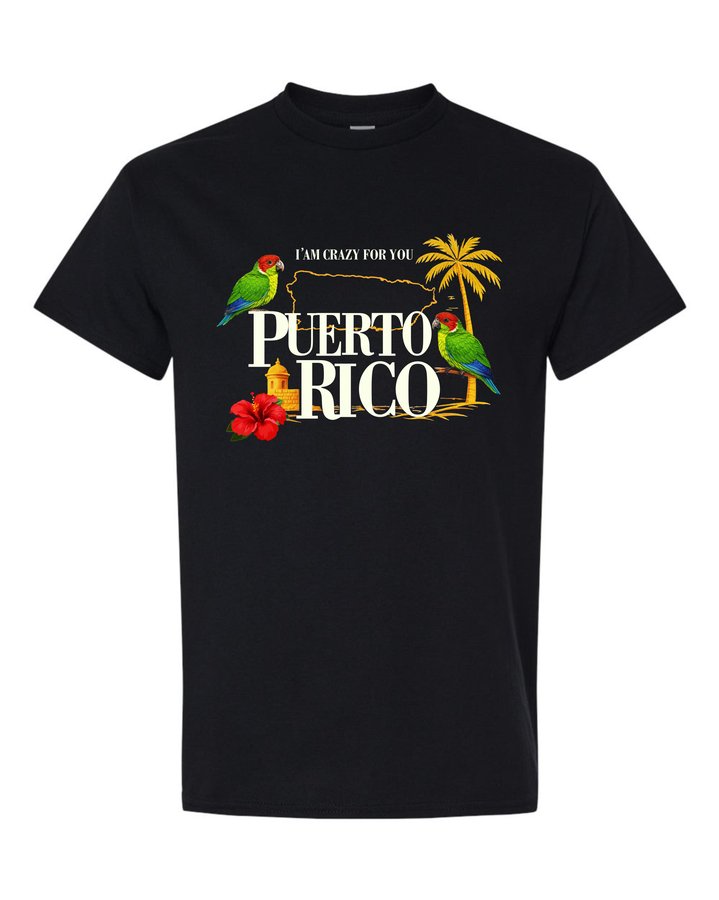 Camiseta Cotorras Mapa Puerto Rico