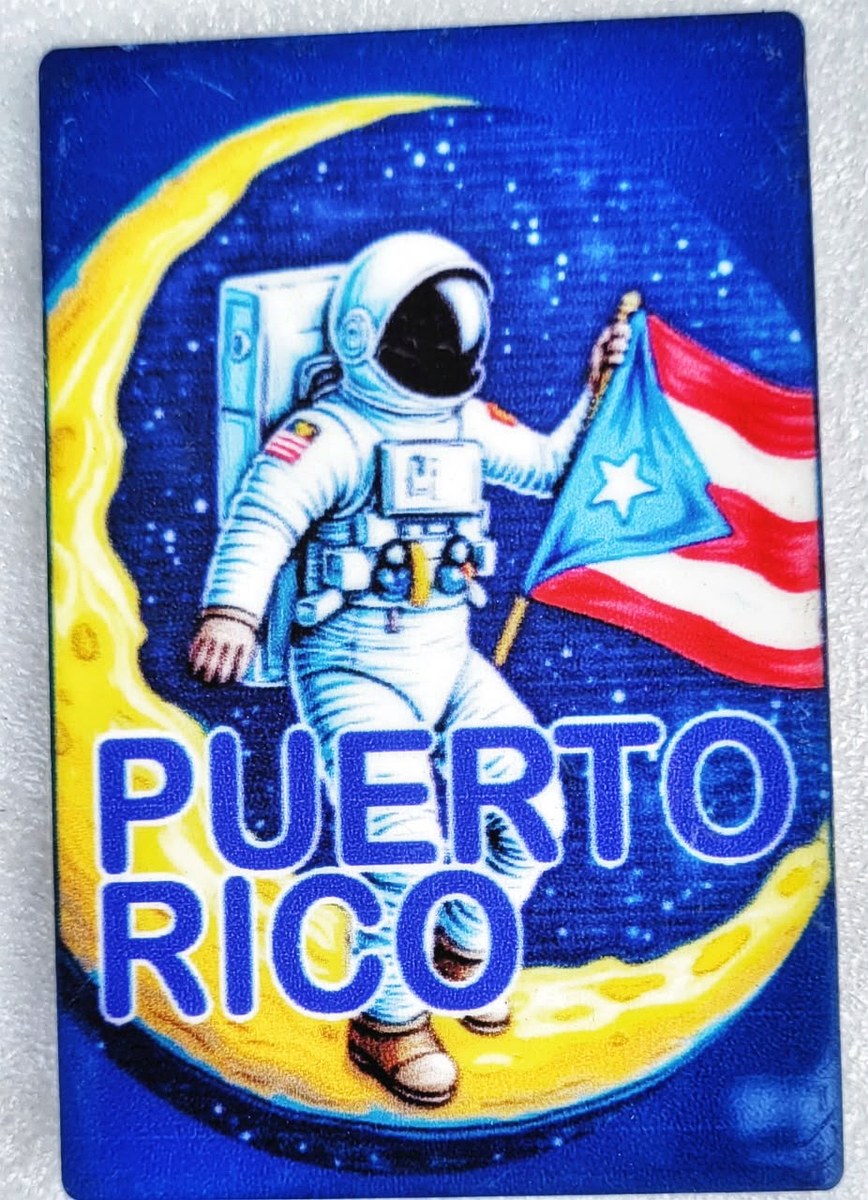 Imán Astronauta · Luna & Bandera