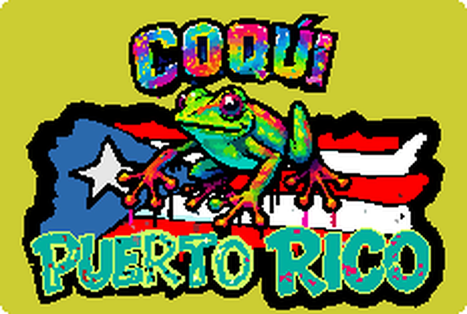 Imán Coquí Puerto Rico · Amarillo