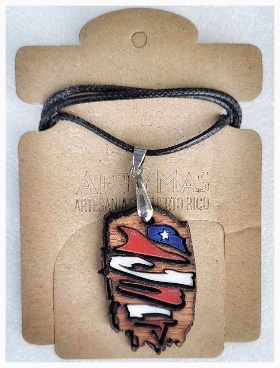 Collar Mapa Bandera Viento