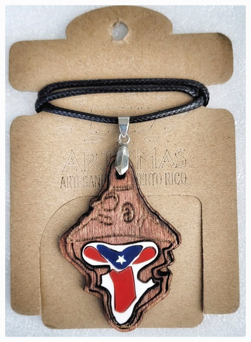 Collar Mapa Taíno Bandera