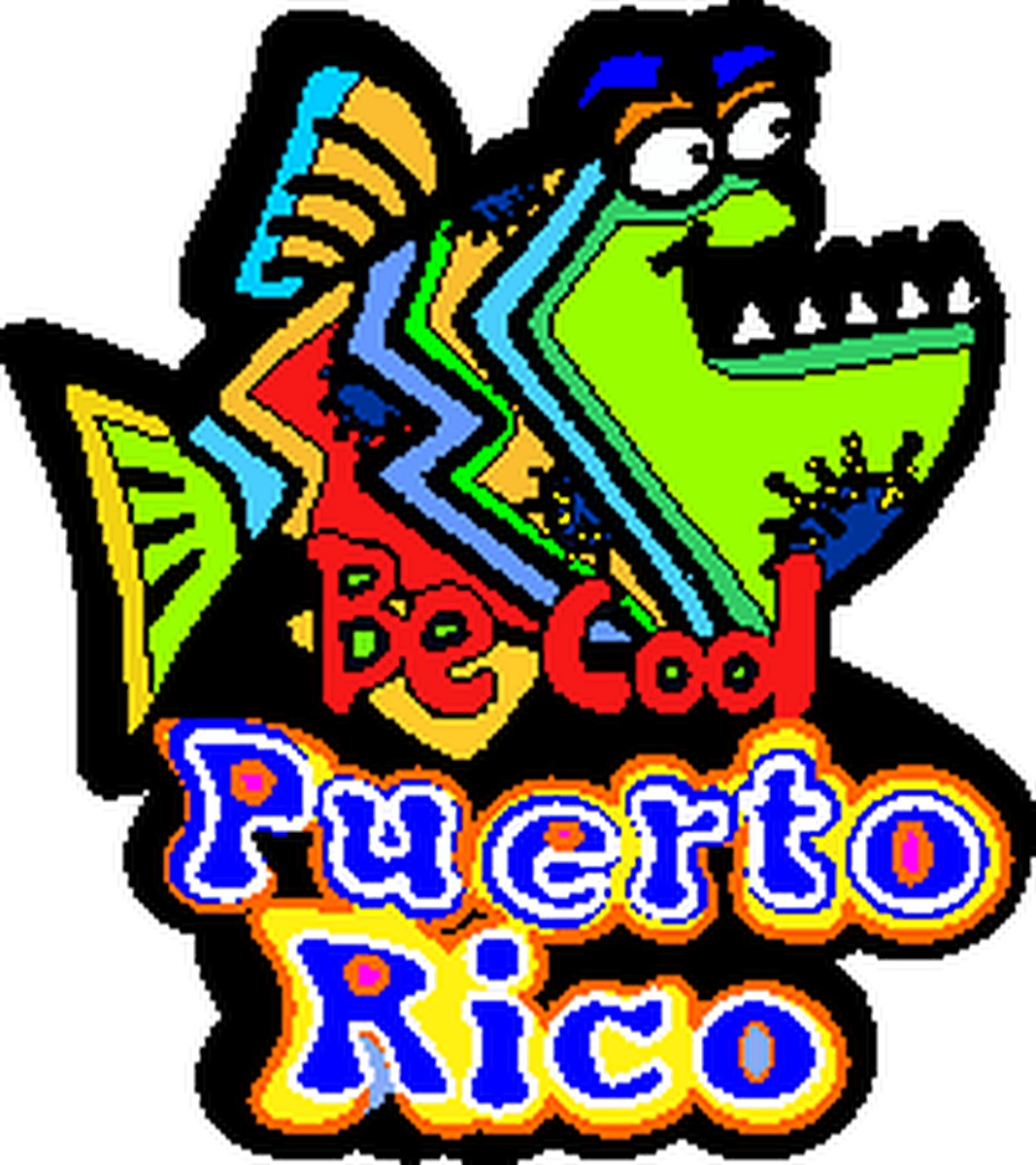 Sticker Be Cool Puerto Rico