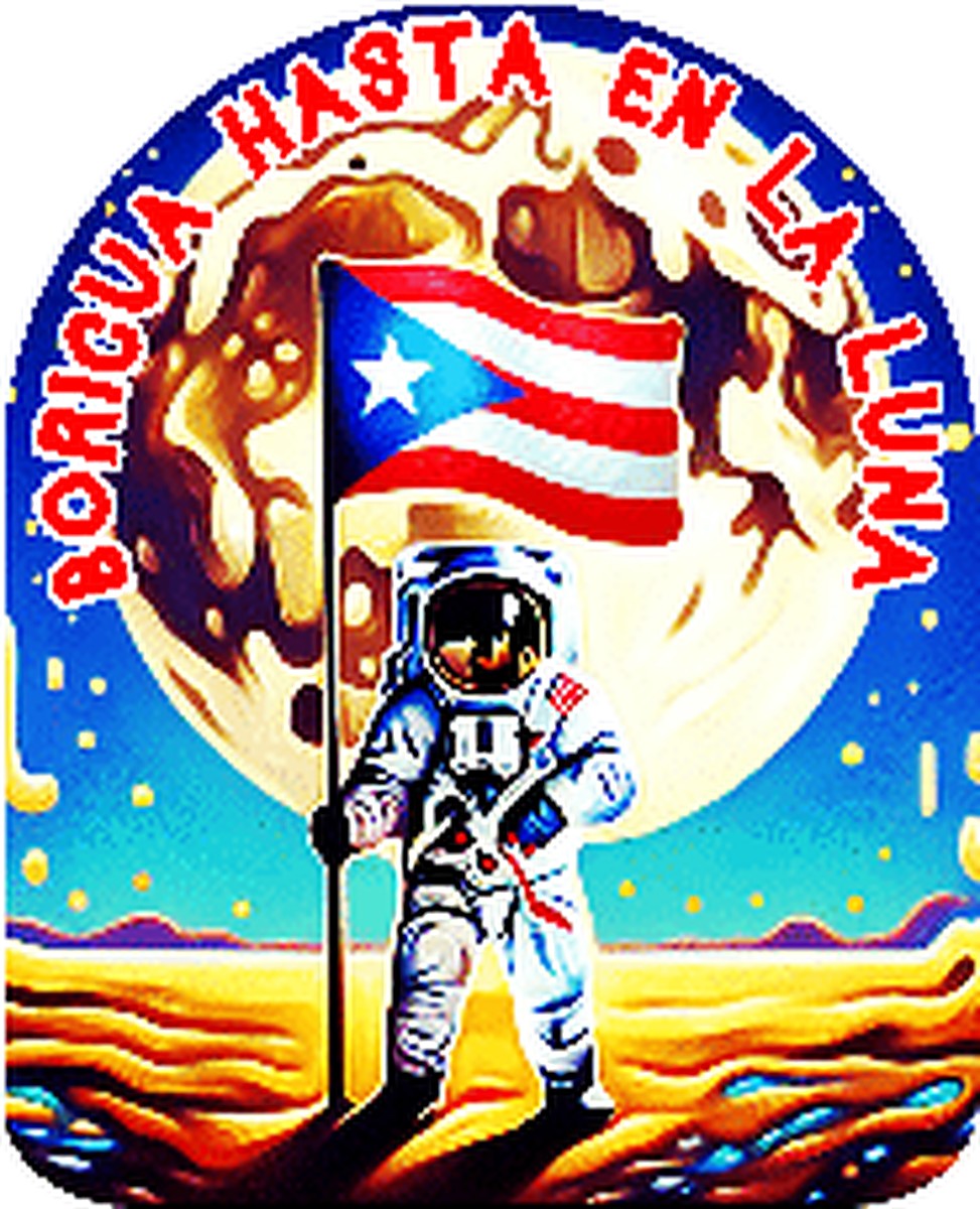 Sticker Boricua Hasta el Cielo
