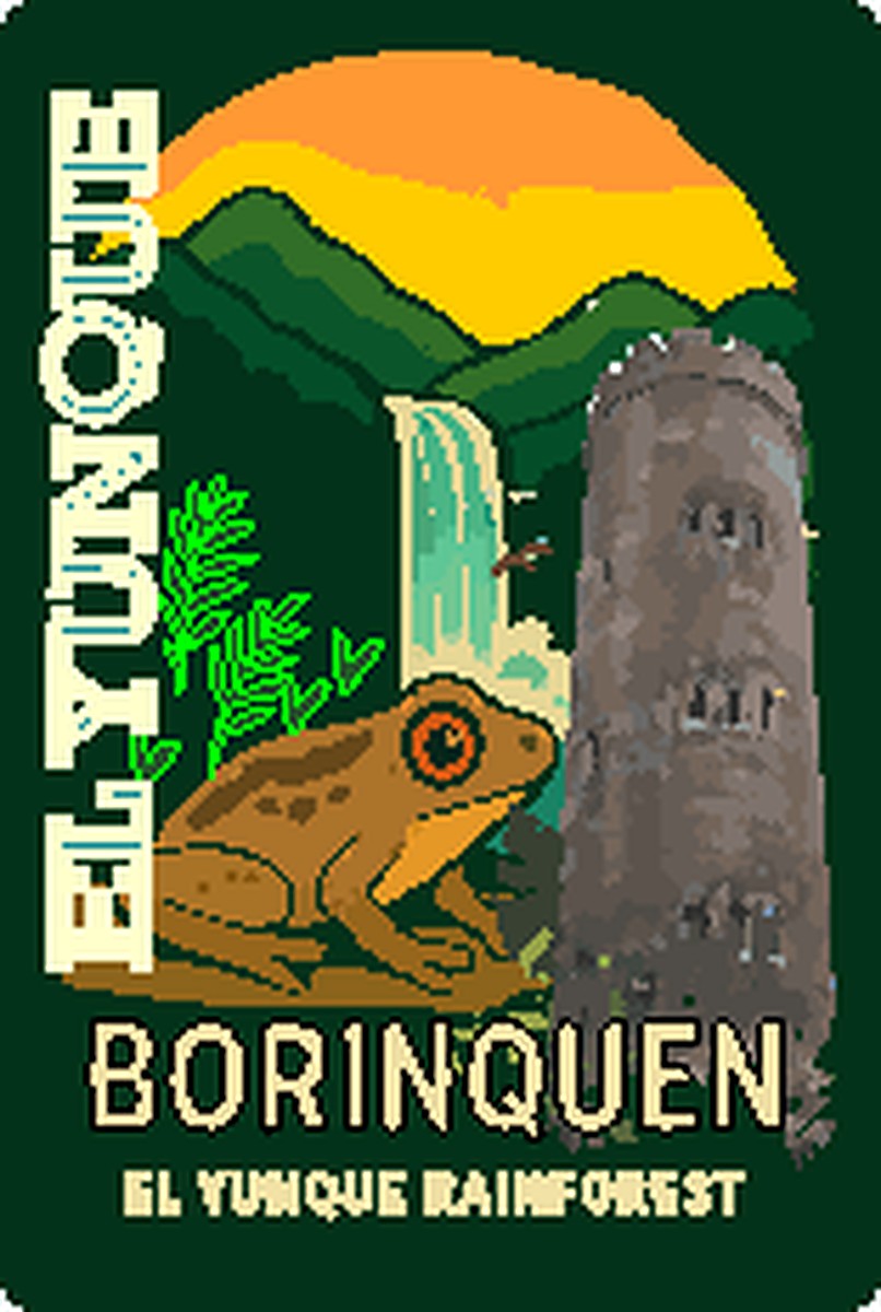 Sticker El Yunque Borinquén Vintage