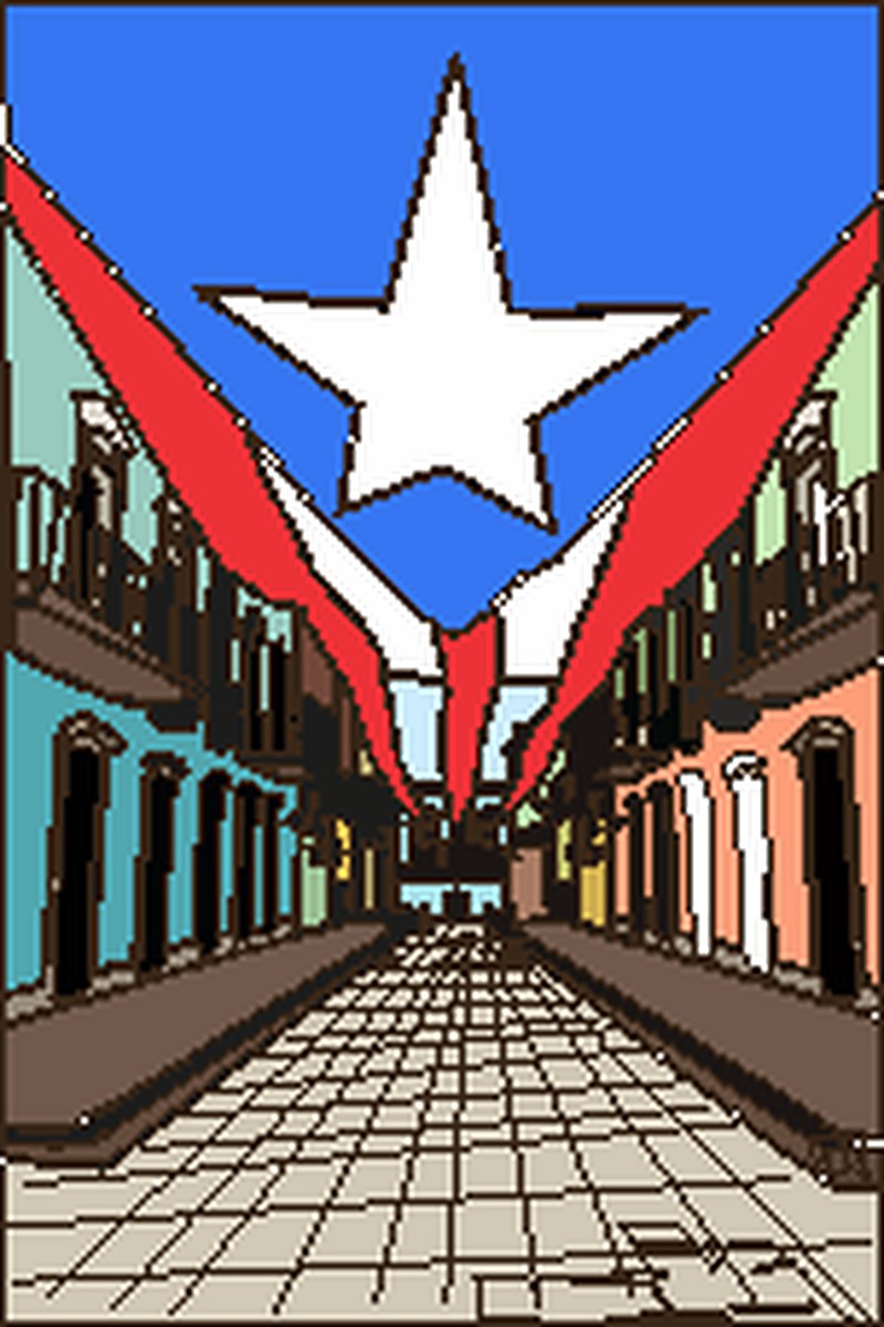 Sticker Isla Puerto Rico Graffiti