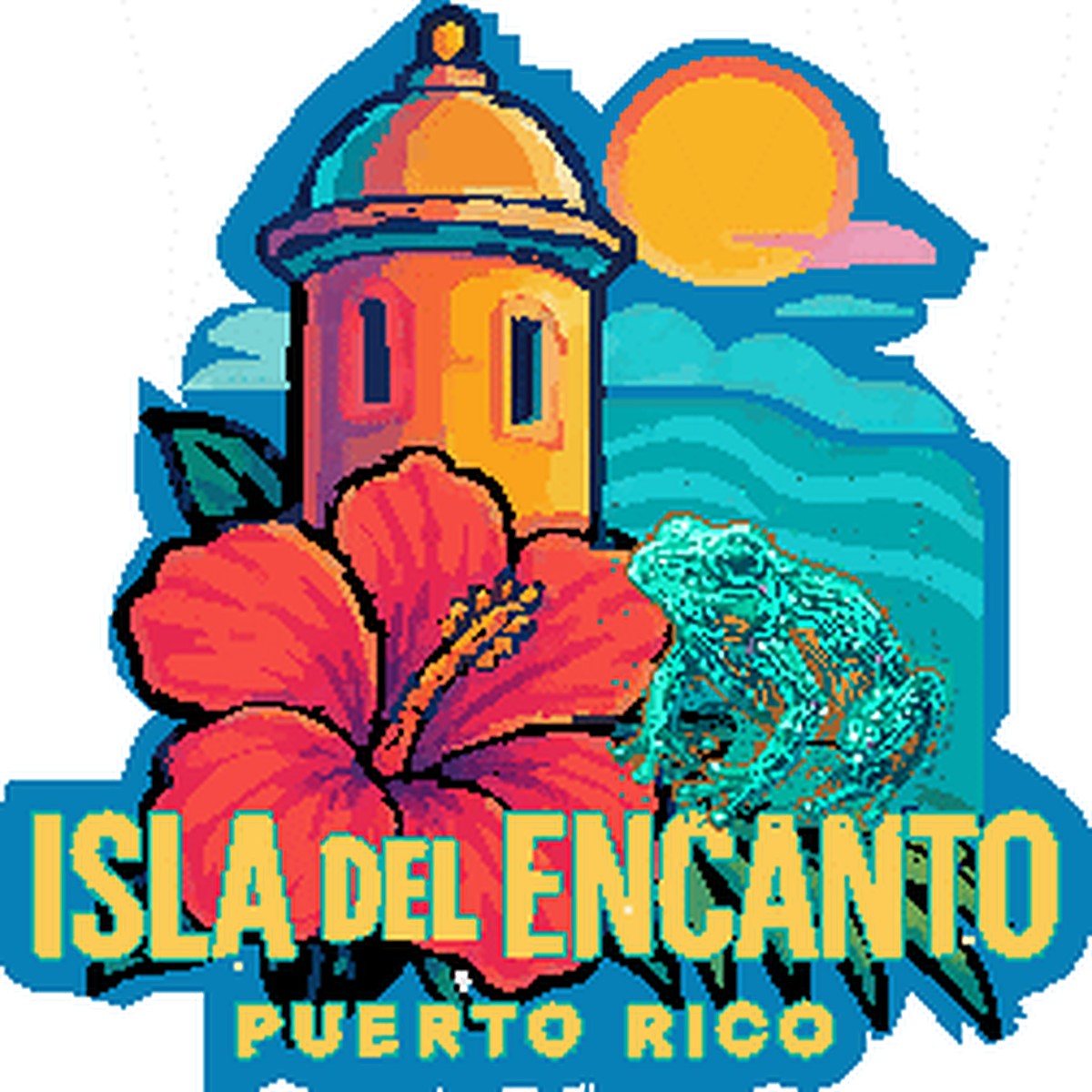 Sticker Isla del Encanto Faro