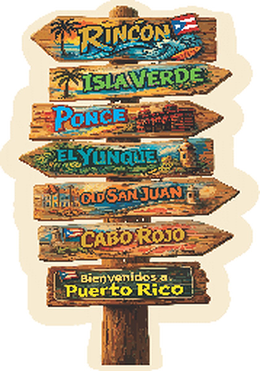 Sticker Letreros de Pueblos (v2)