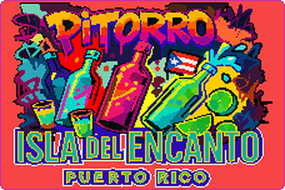 Sticker Pitorro Isla del Encanto