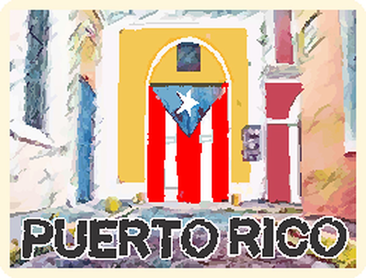 Sticker Puerta Puerto Rico